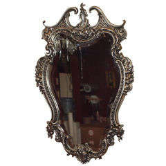 Antique French Rococco Style Beveled Mirror
