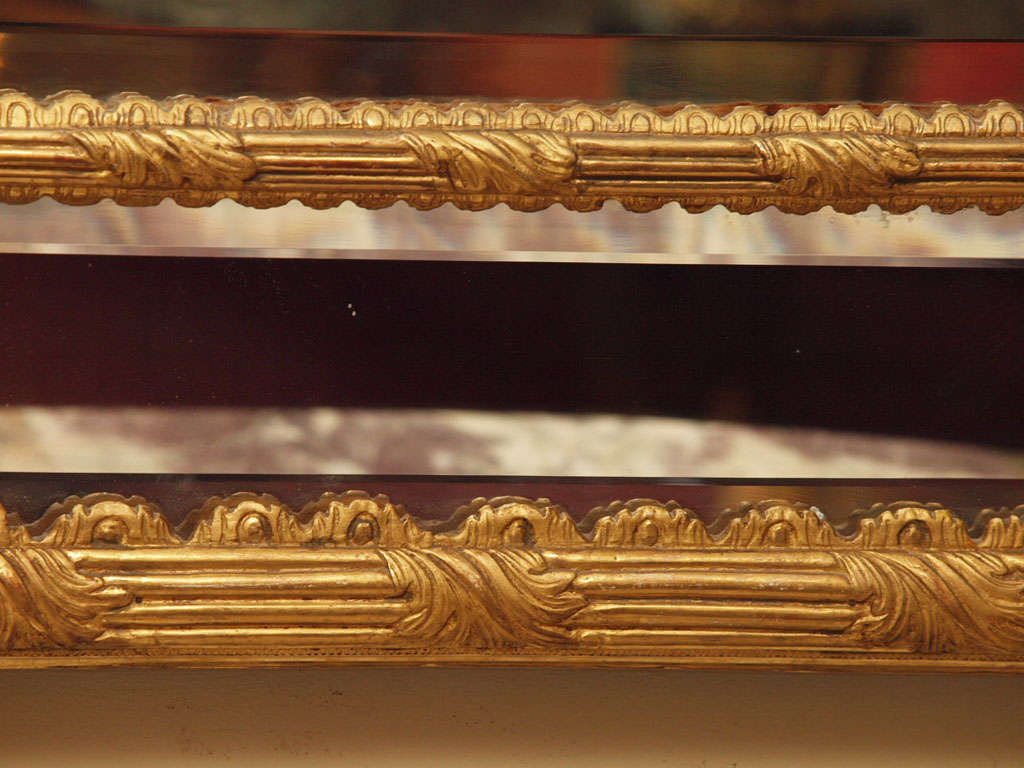 Antique French Louis XVI Gold Leaf Mirror 5