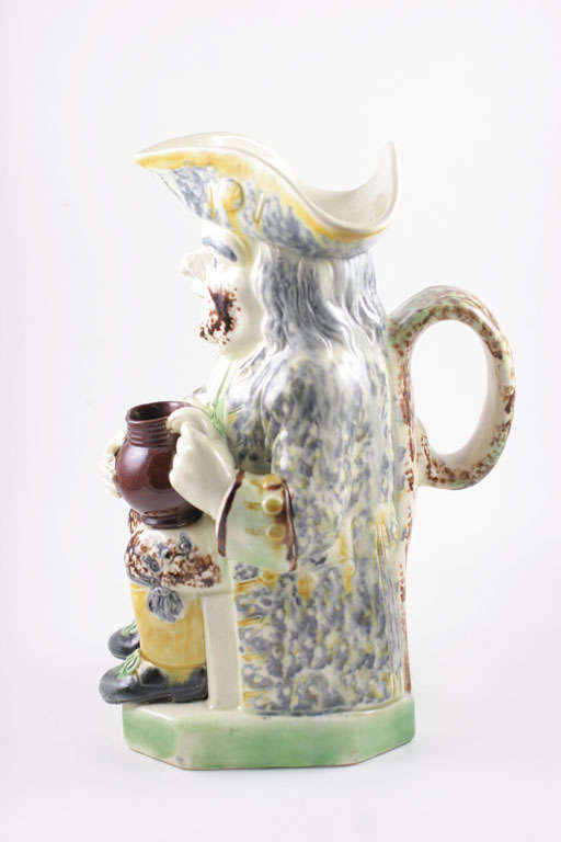 18th Century and Earlier English Creamware Toby jug For Sale