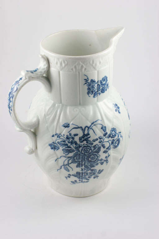 18th Century and Earlier Caughley Porcelain Mask Pitcher For Sale