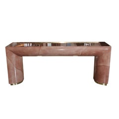 Parchment Covered Console