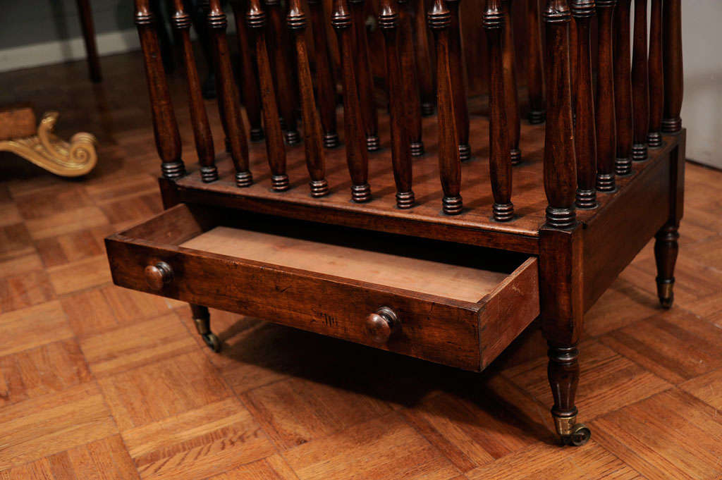 George III Mahogany Cantebury In Excellent Condition For Sale In New York, NY