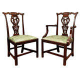 Set of 10 Mahogany Dining Chairs
