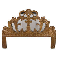 King Size Stylized Italian Baroque Revival Headboard