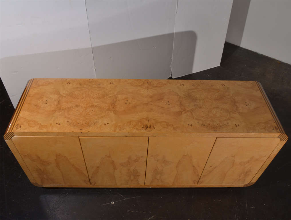 Burl Wood Console by Henredon 3