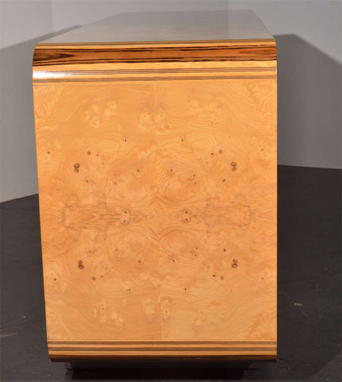Burl Wood Console by Henredon 4