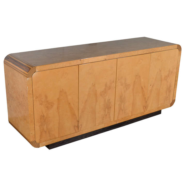 Burl Wood Console by Henredon