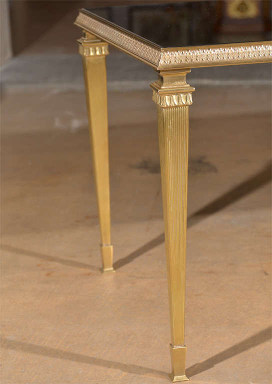 Mid-20th Century French Bronze Neoclassic Cocktail Coffee Table