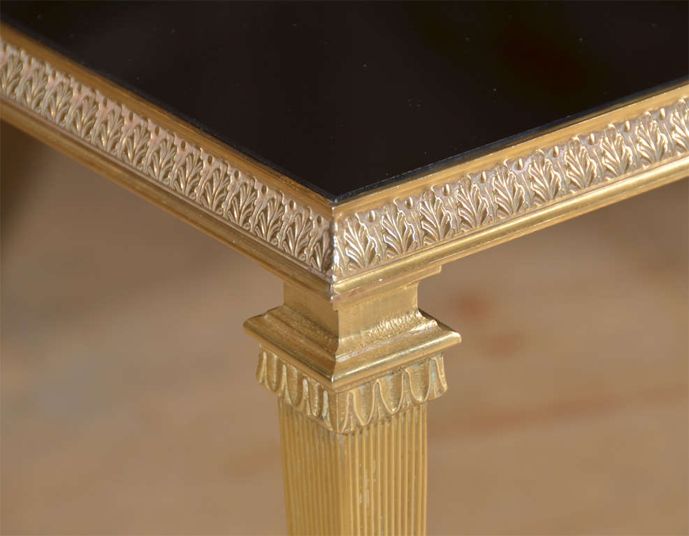 French Bronze Neoclassic Cocktail Coffee Table 1