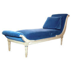 French Painted Chaise Lounge