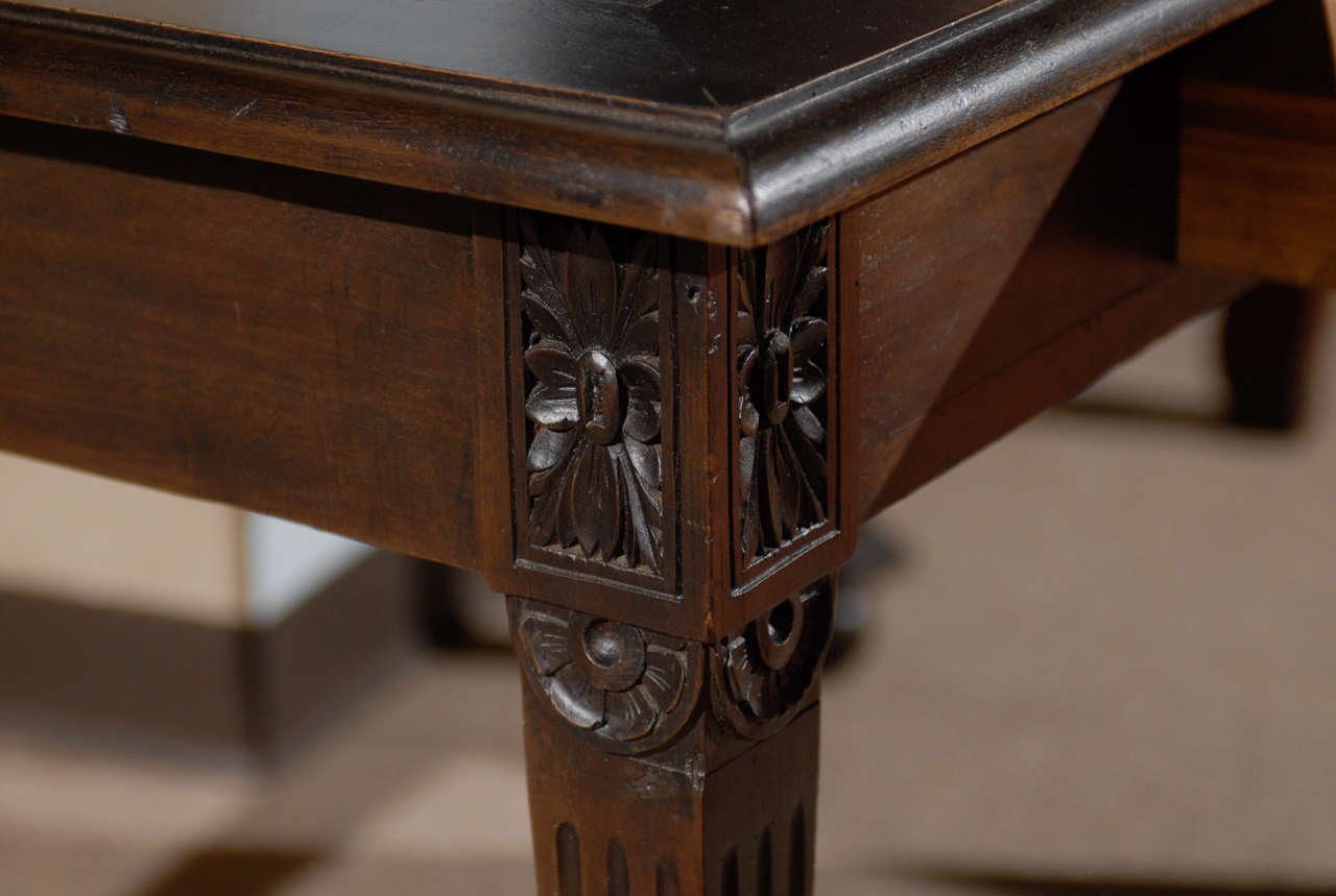 19th Century Black Painted Empire Style Desk, circa 1890 For Sale 4