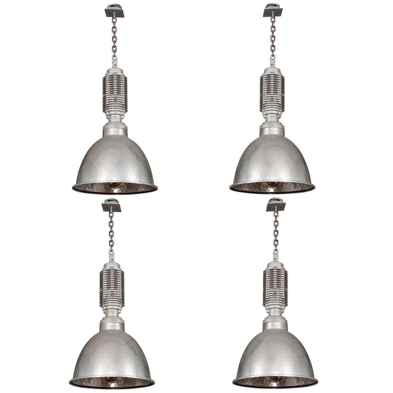 Vintage Zumbotel Industrial Pendants