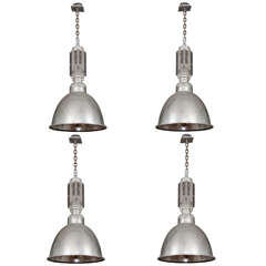 Vintage Zumbotel Industrial Pendants