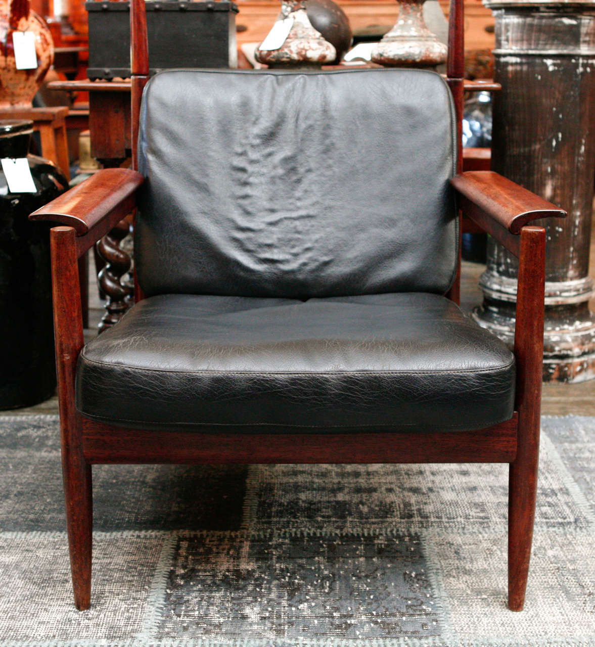 Pair of Danish Open Arm Chairs, Circa 1950