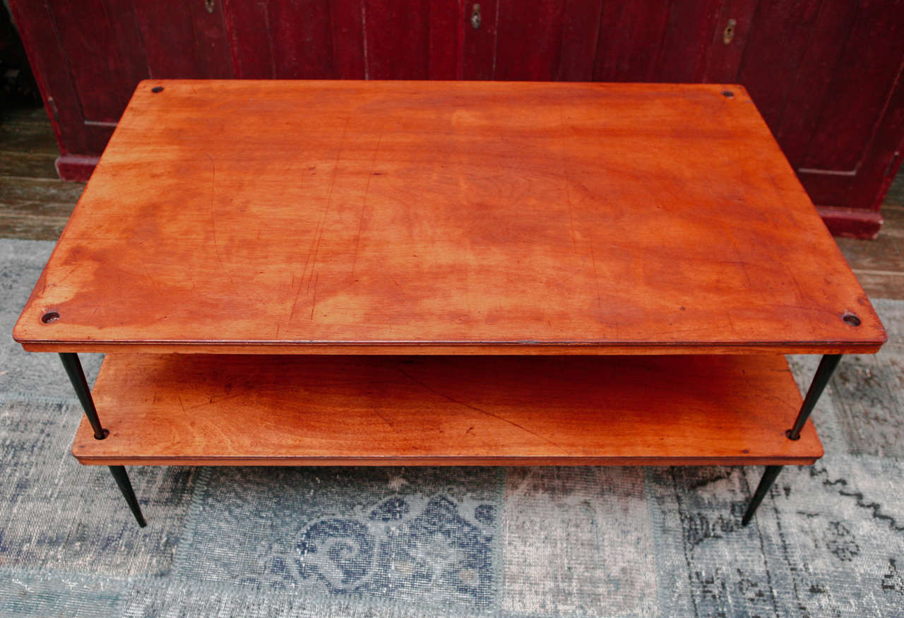 20th Century French Mid-Century Modern Two-Tier Coffee Table