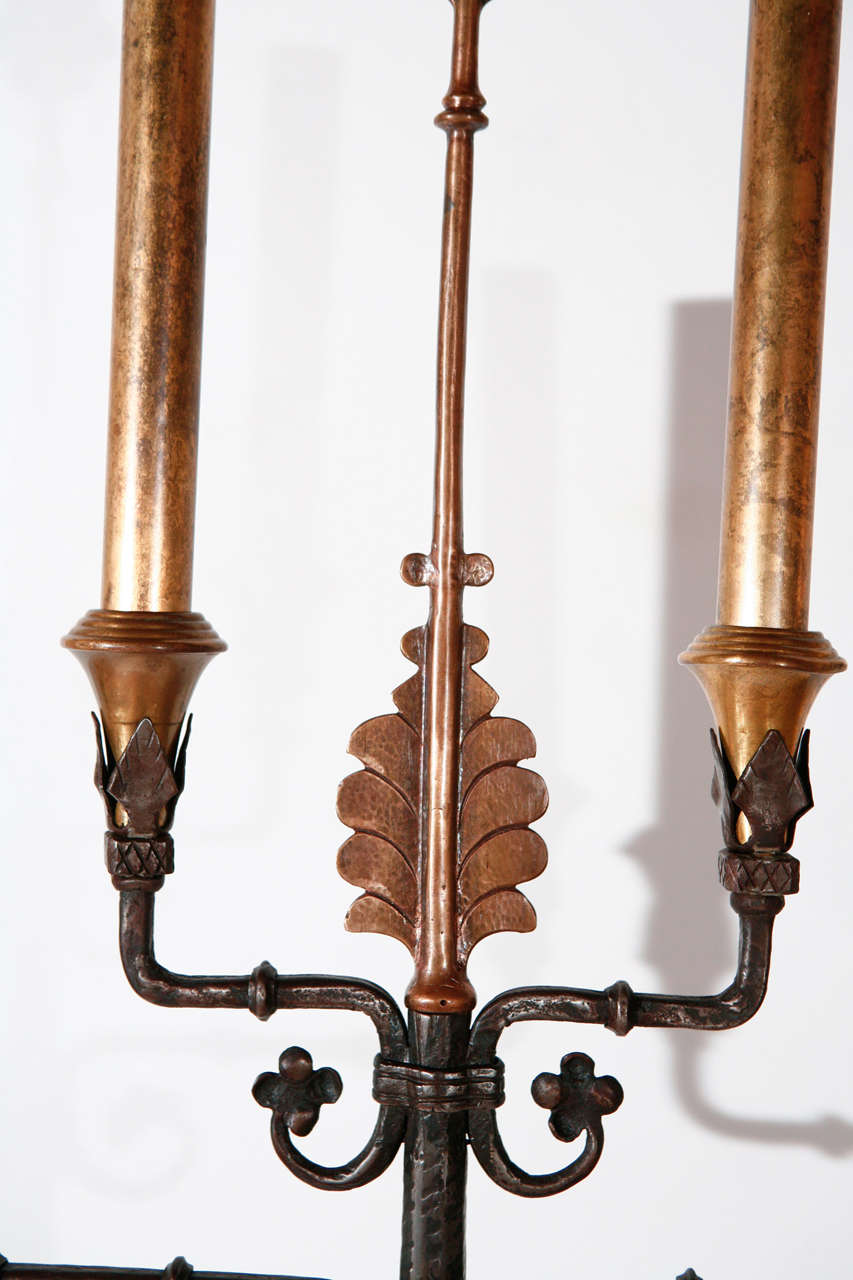 Pair of Floor Lamps Attributed to Oscar Bach In Excellent Condition In Los Angeles, CA