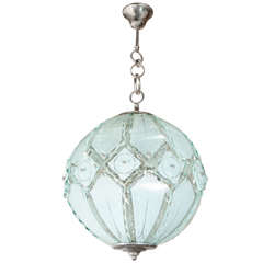 Italian Globe Chandelier Fontana Arte