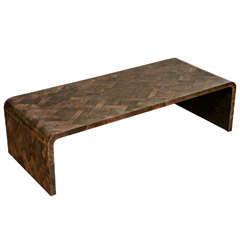 Patchwork Stingray Waterfall Coffee Table