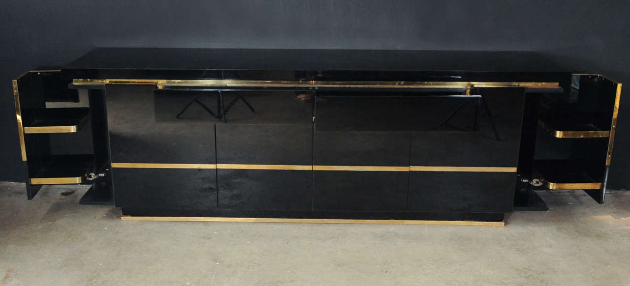 Mid-Century Modern Sideboard Credenza by Jean-Claude Mahey