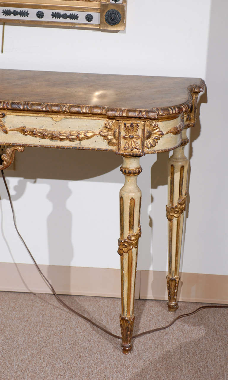 Pair of Painted Neoclassical Style Console Tables 2
