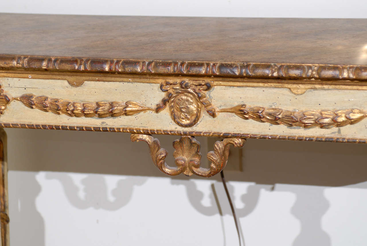 Pair of Painted Neoclassical Style Console Tables 3