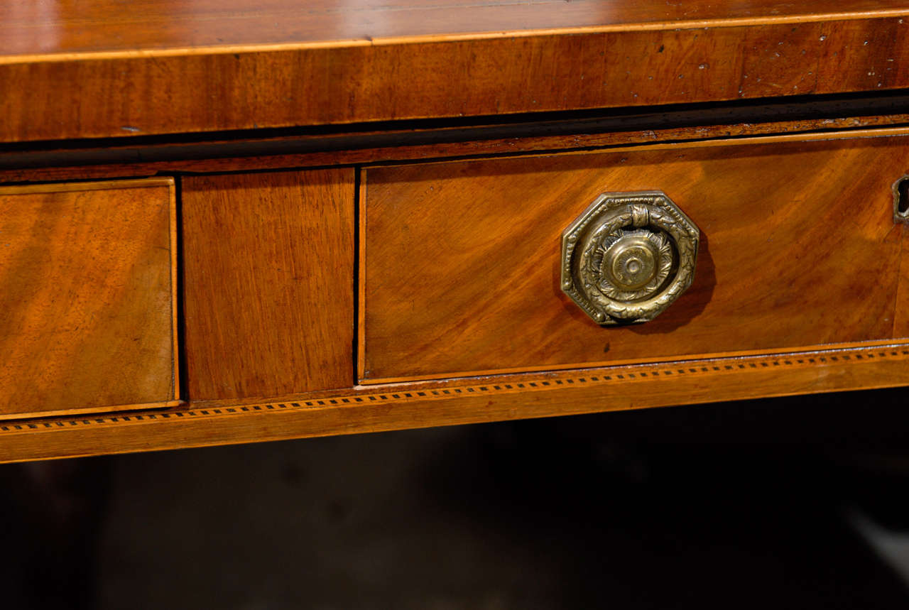 19th Century English Georgian Mahogany Server with Inlay 7