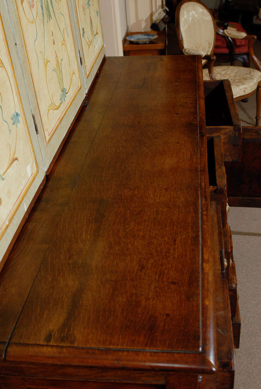 Jacobean Style English Oak Dresser Base, ca. 1800 2