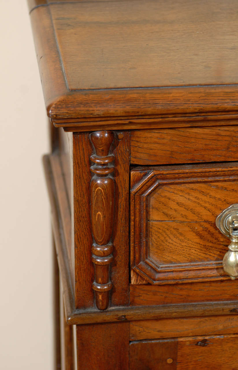 Jacobean Style English Oak Dresser Base, ca. 1800 6