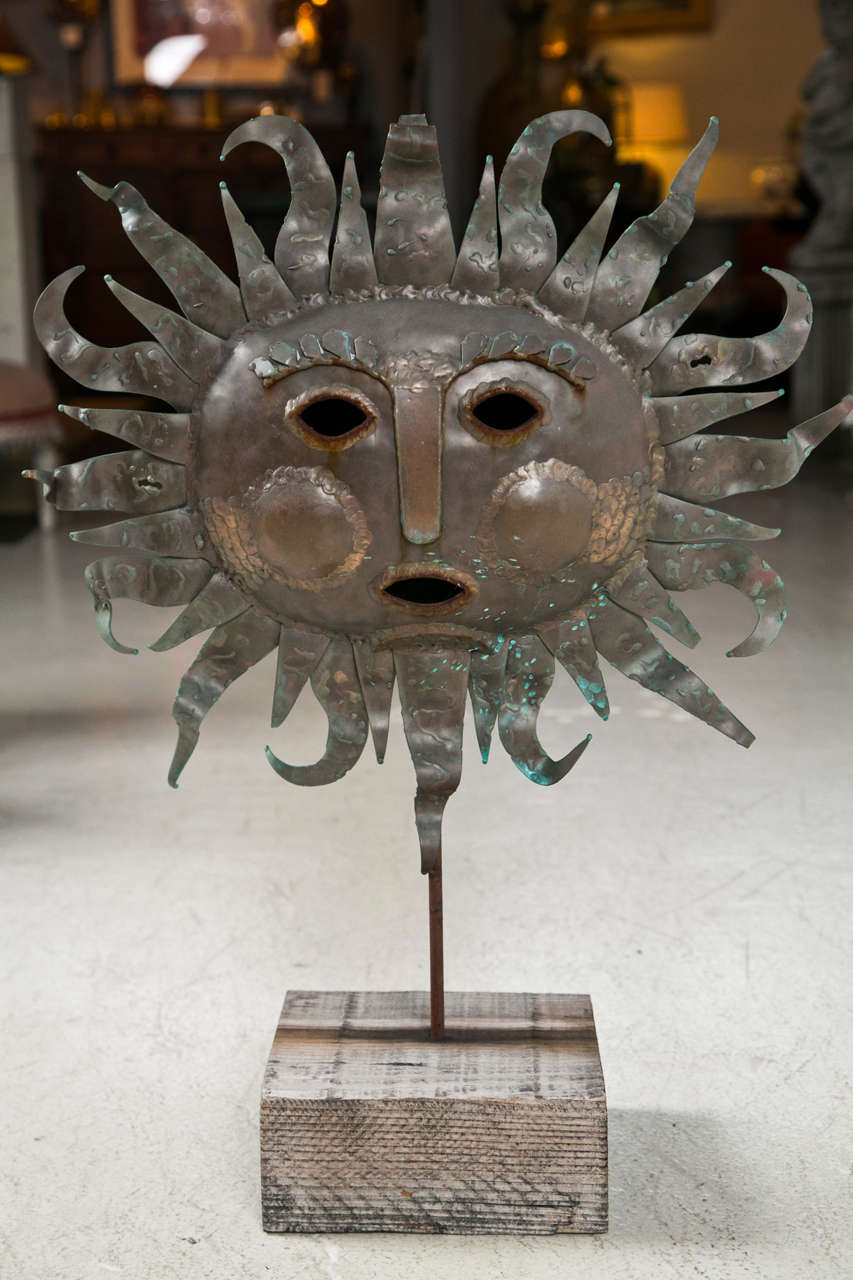 Emaus Copper Sun Sculpture 3