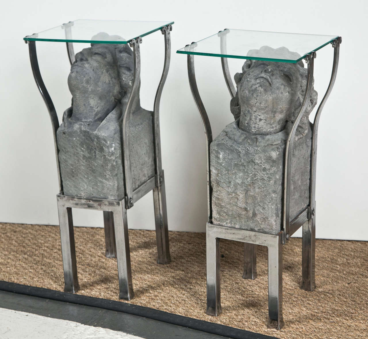 Steel Table with Cherubs head 2