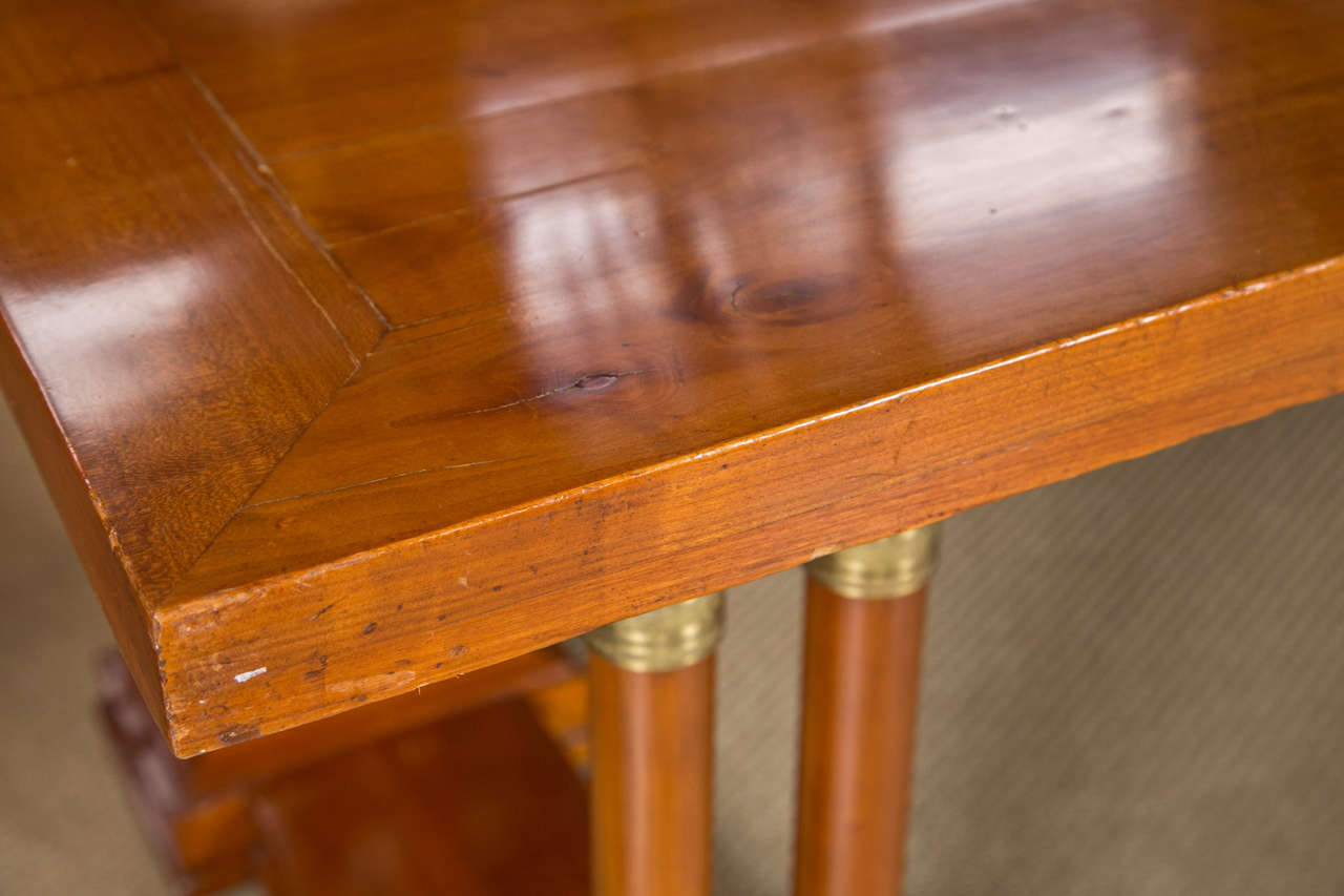 Austrian Charles X Style Cherry Library Table