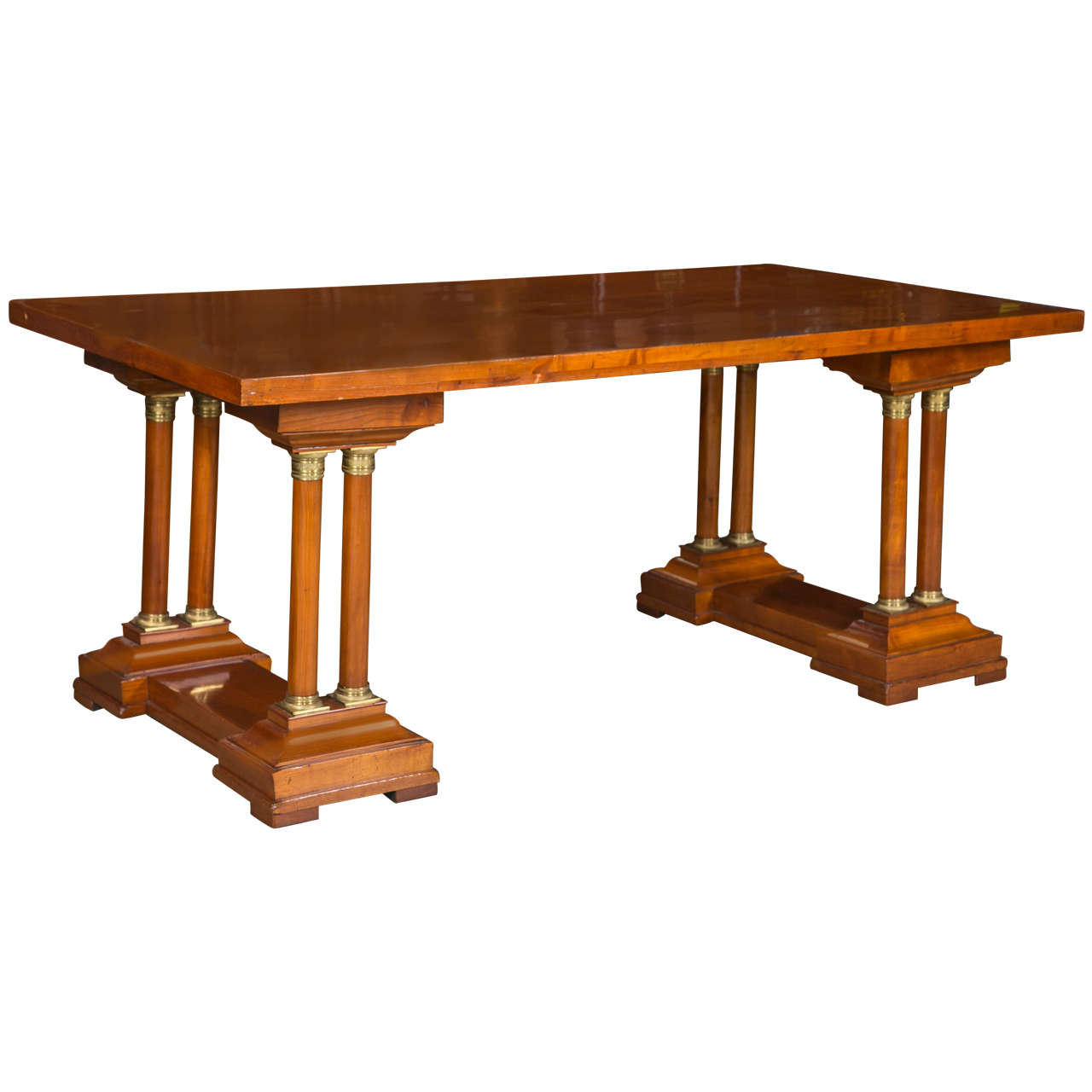 Charles X Style Cherry Library Table