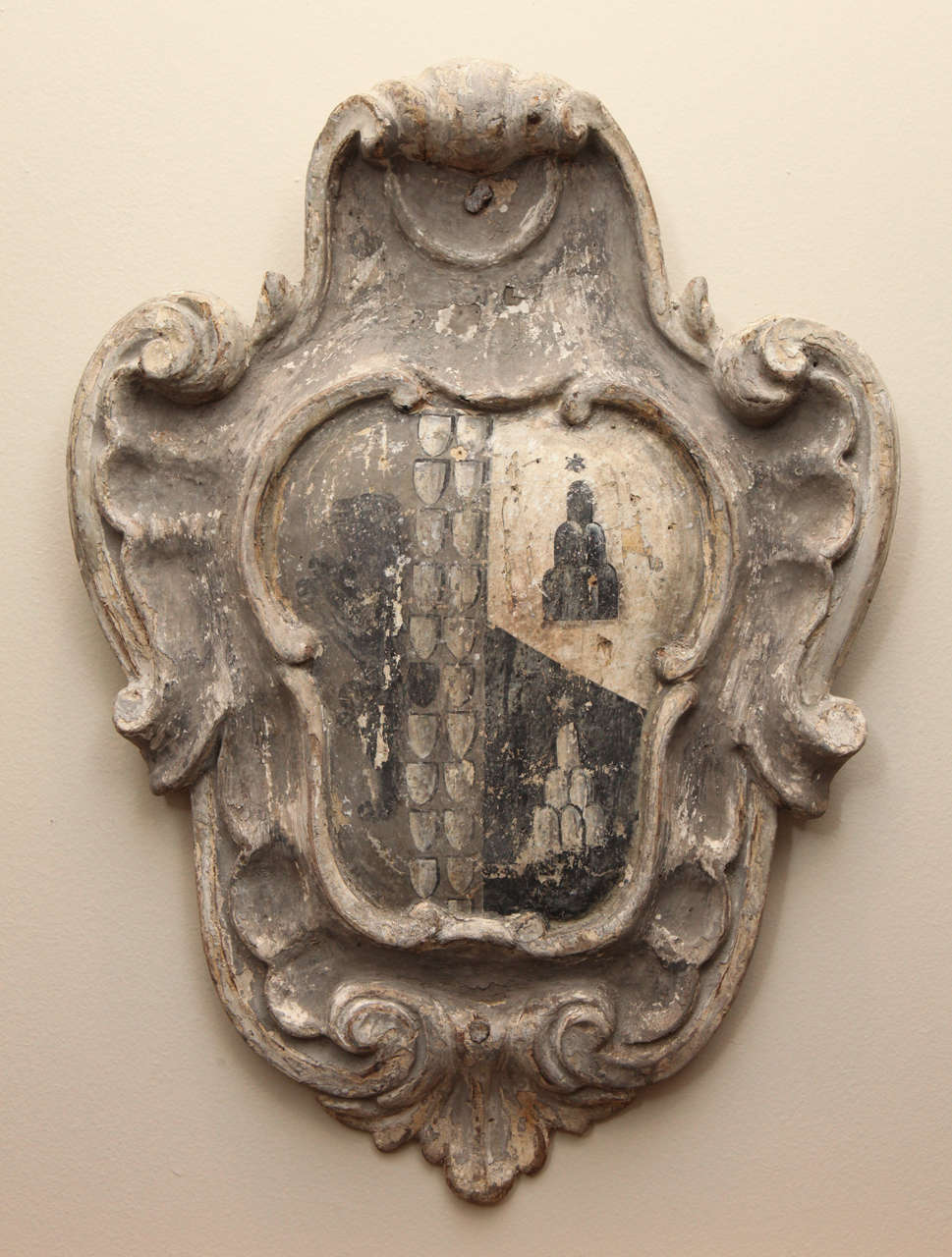 Carved and Painted Coat of Arms