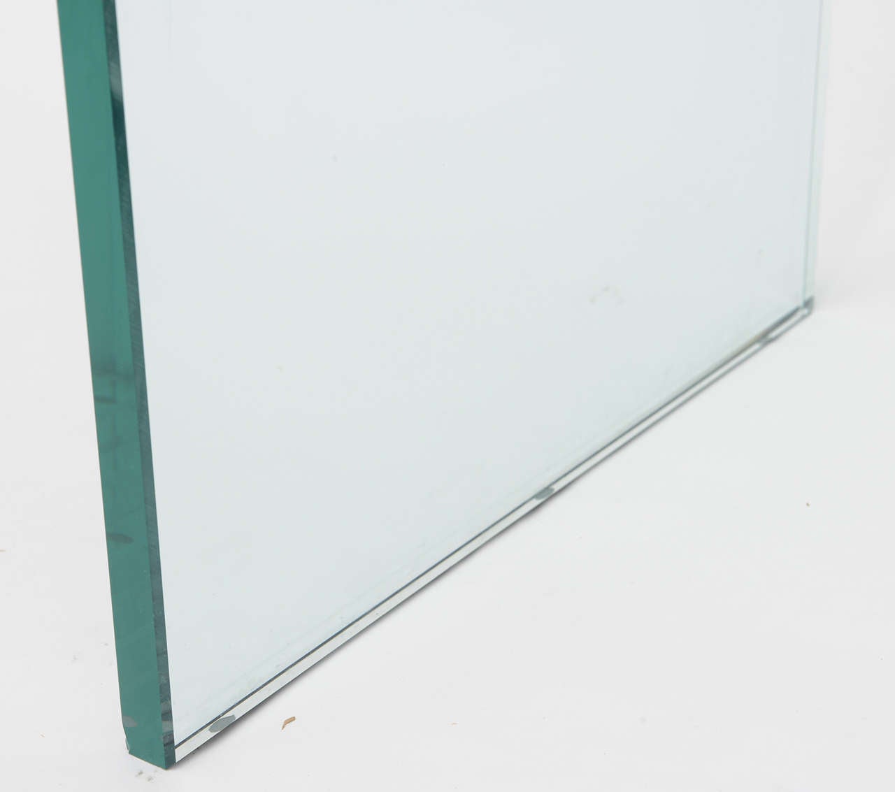 Pace Polished Steel and Glass Table 3