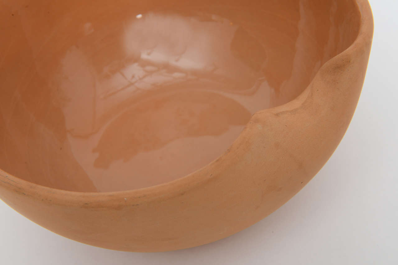 Elsa Peretti for Tiffany & Co. Italian Terracotta Thumbprint Bowl For Sale 3