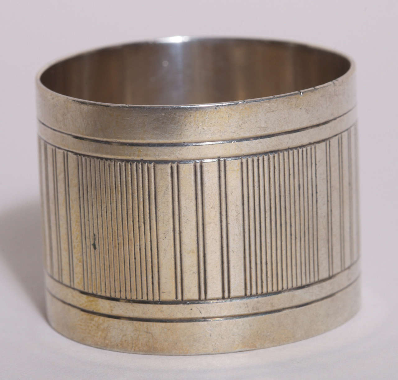 20th Century French Art Deco Group of Eight Silver Napkin Rings