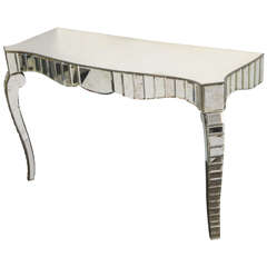 Mirrored glass console, France, c. 1950 8
