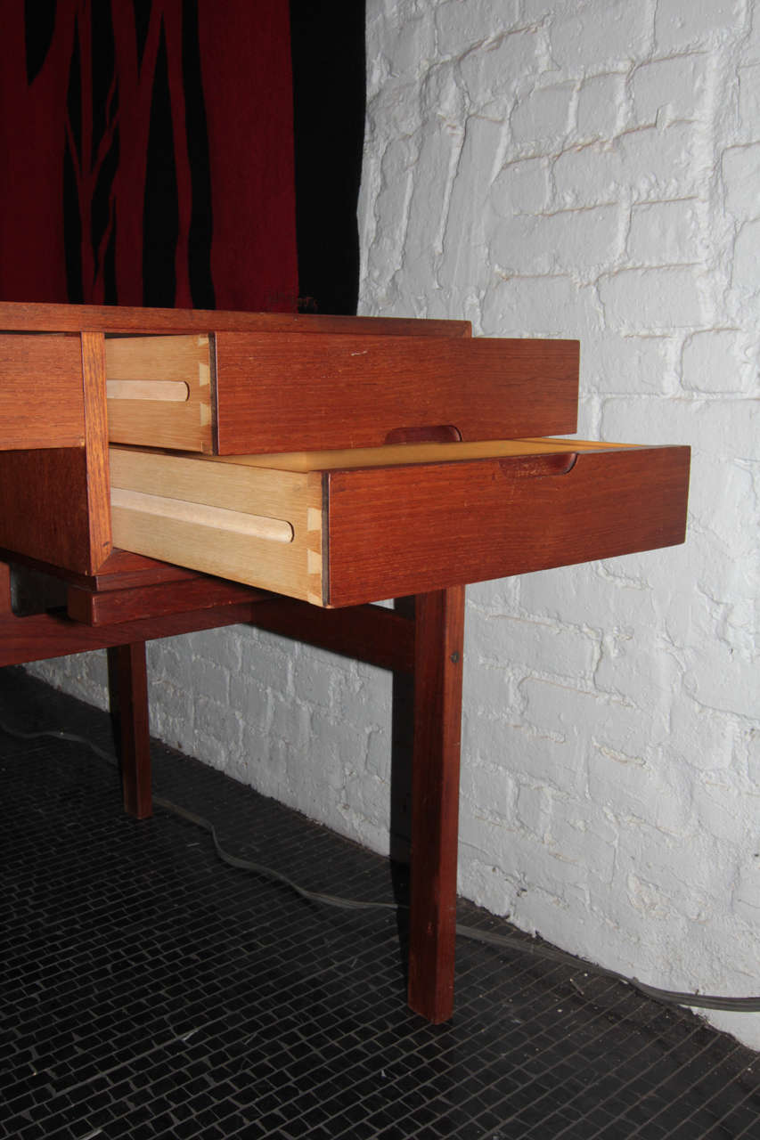 Danish Arne Wahl Iversen Teak Desk for Vinde Mobelfabrik