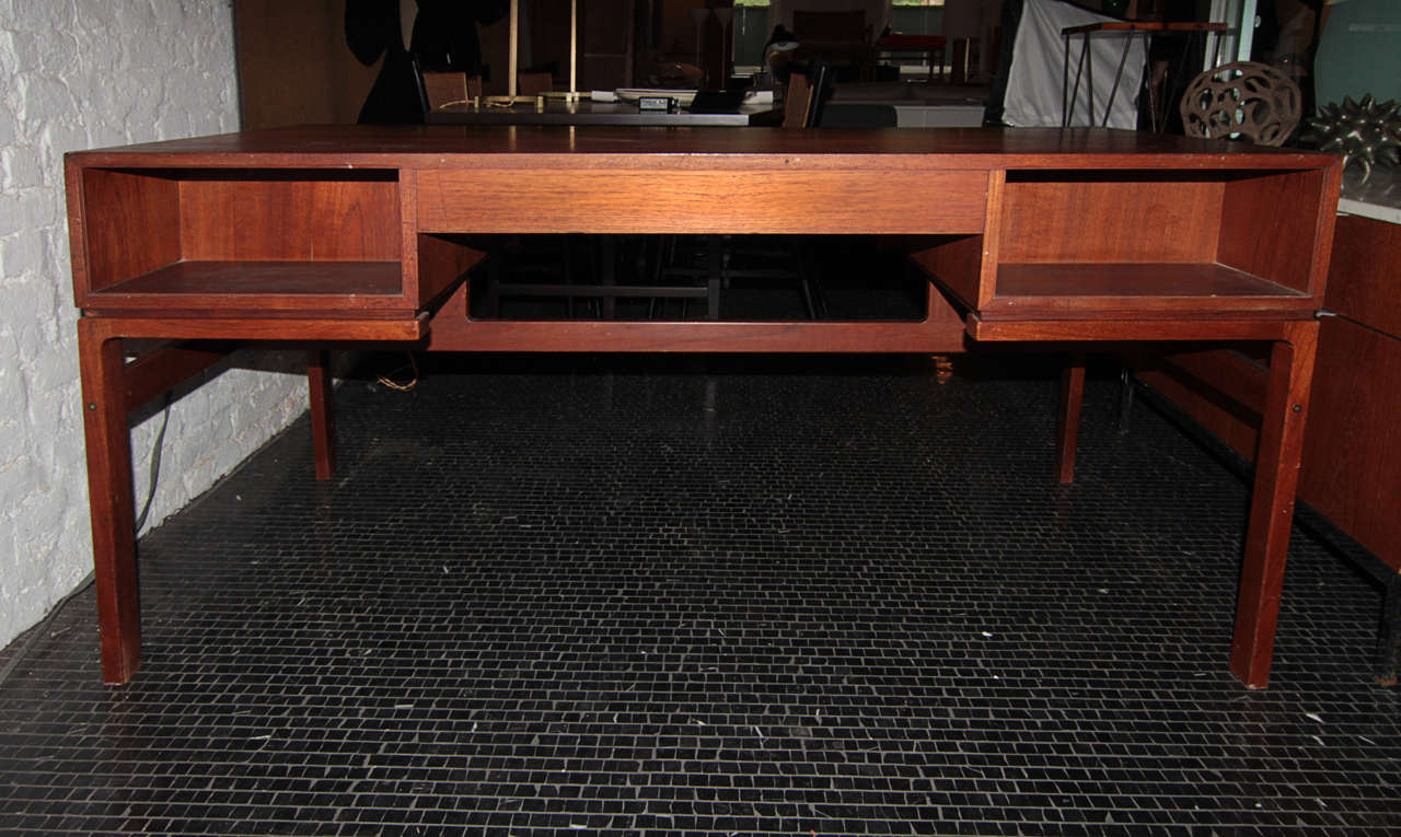 Arne Wahl Iversen Teak Desk for Vinde Mobelfabrik 2