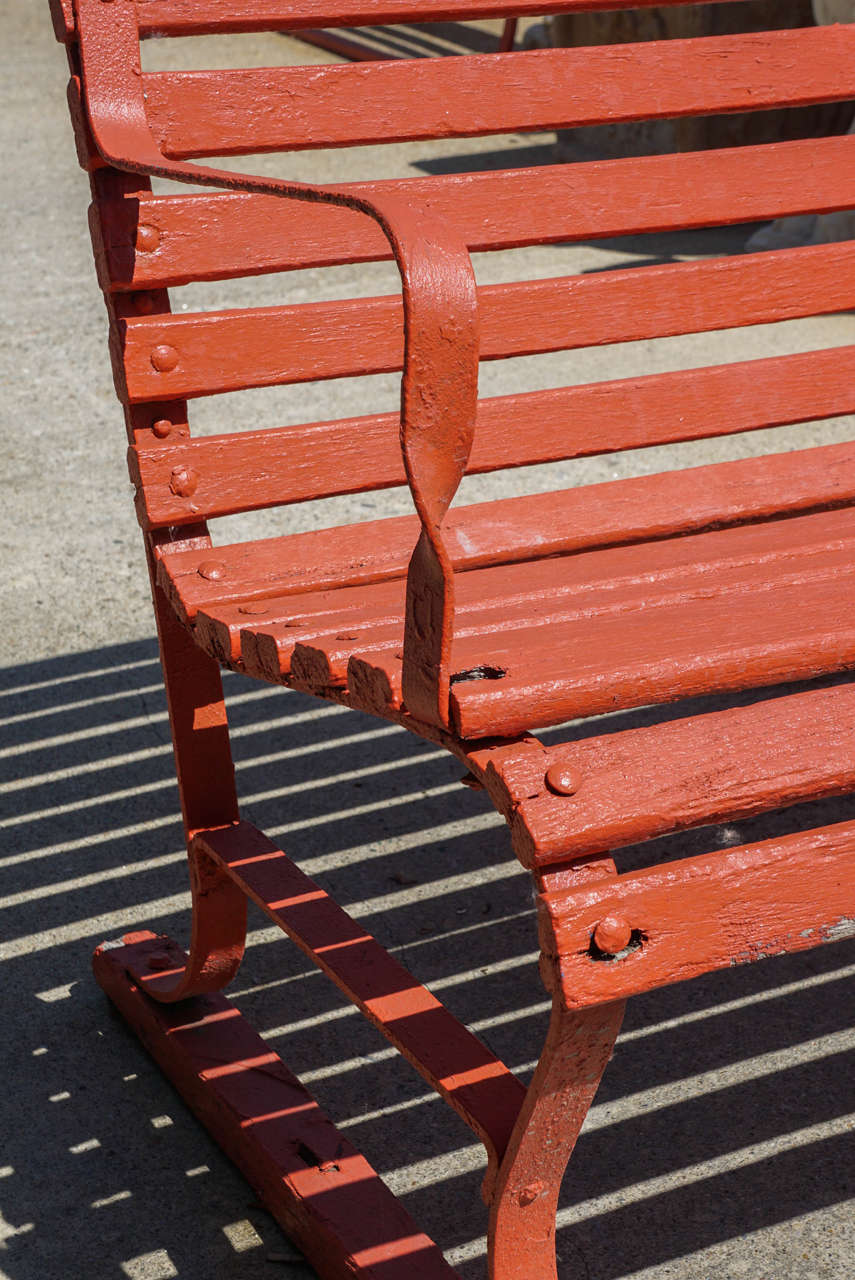 vintage park benches