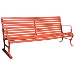 Vieux banc de parc pour le jardin