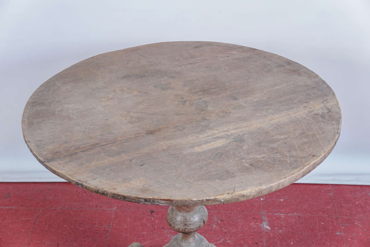 Country Rustic Pedestal Wine Table