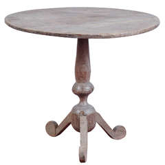 Rustic Pedestal Wine Table
