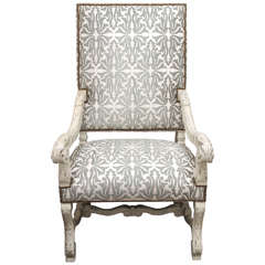 High Back Regence Style Armchair 7