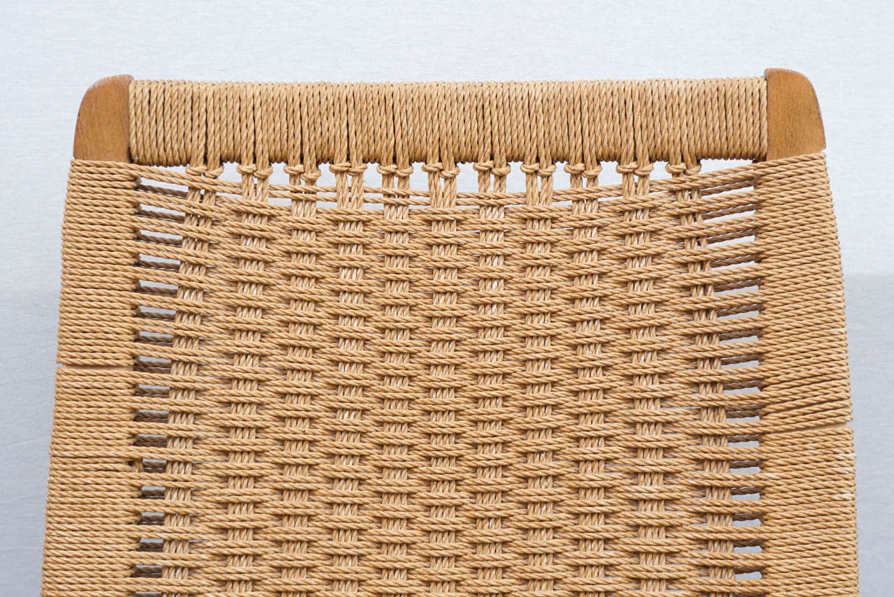 Yugoslavian Rope Rocking Chair, circa 1980 at 1stDibs