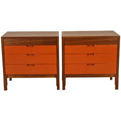 Pair of Wood and Lacquer Chests by John Stuart for Janus Collection