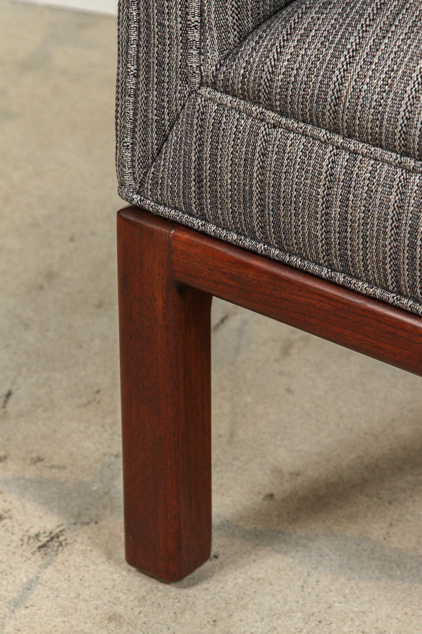 Mid-Century Modern Pair of Barrel Back Chairs by Jules Heumann for Metropolitan Furniture