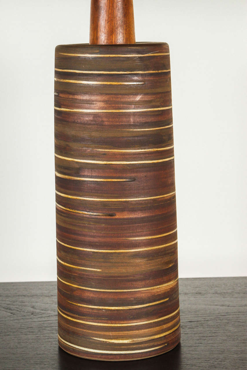 Mid-Century Modern Large Ceramic Martz Lamp