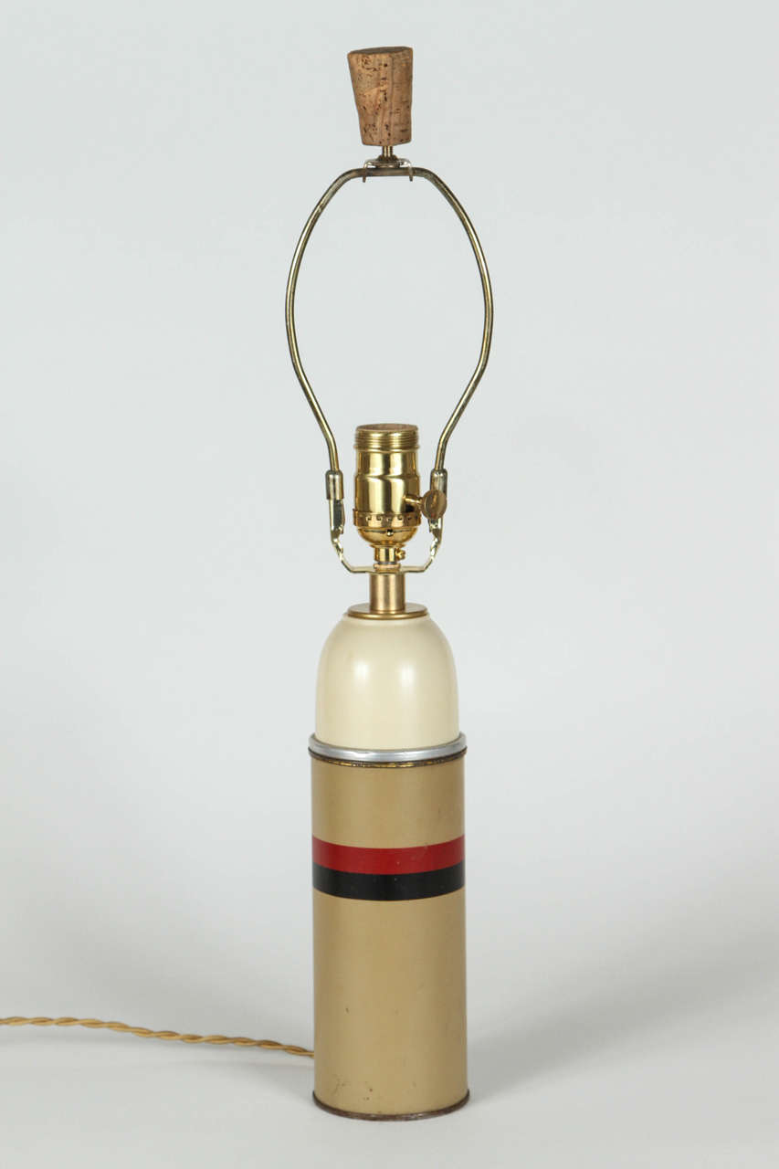 Vintage Thermos Lamp