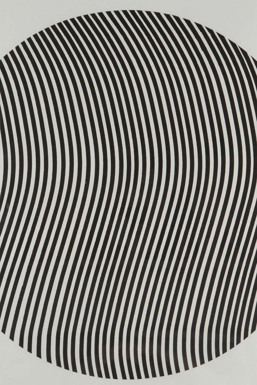 Op Art Print, Circle In Fair Condition In Los Angeles, CA